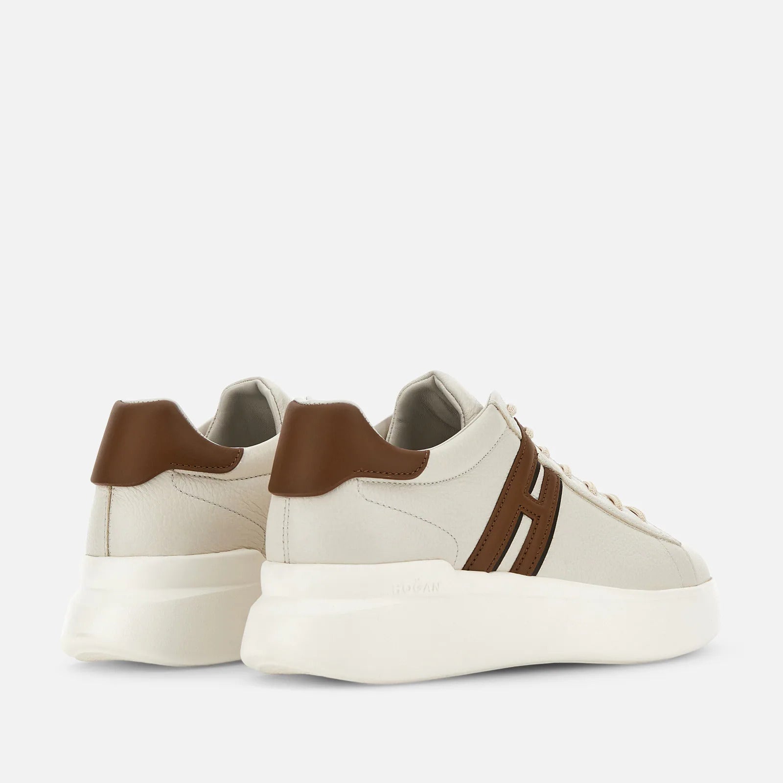 Vista posteriore sneakers Hogan H580 uomo avorio