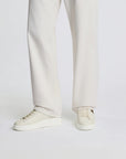 Sneakers Hogan H580 Made in Italy in pelle avorio e marrone