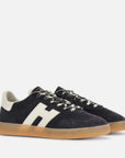 Hogan Cool uomo in pelle scamosciata blu con H laterale in nappa