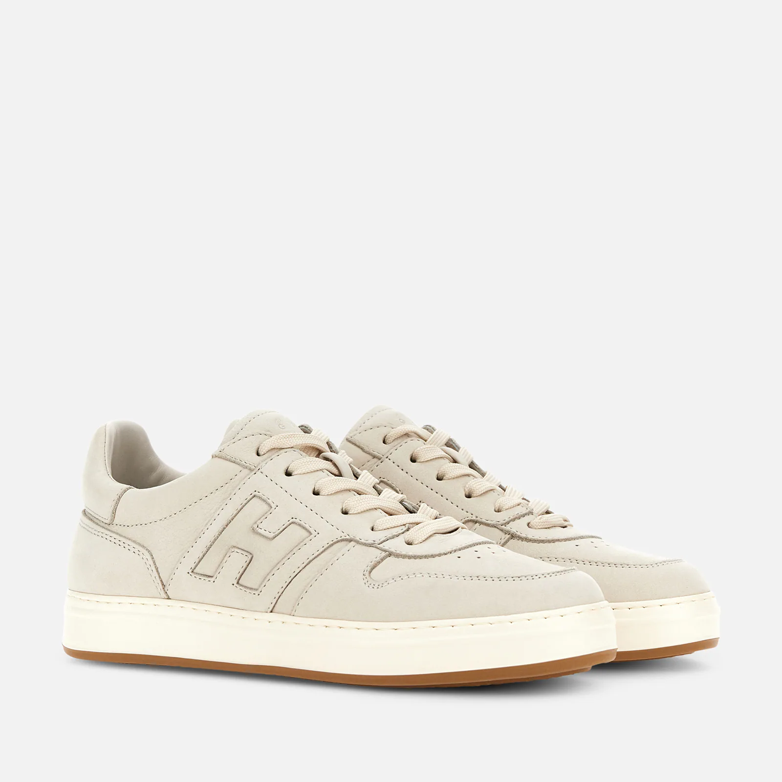 Hogan - Sneakers Uomo H-TV H668 Nabuk Latte