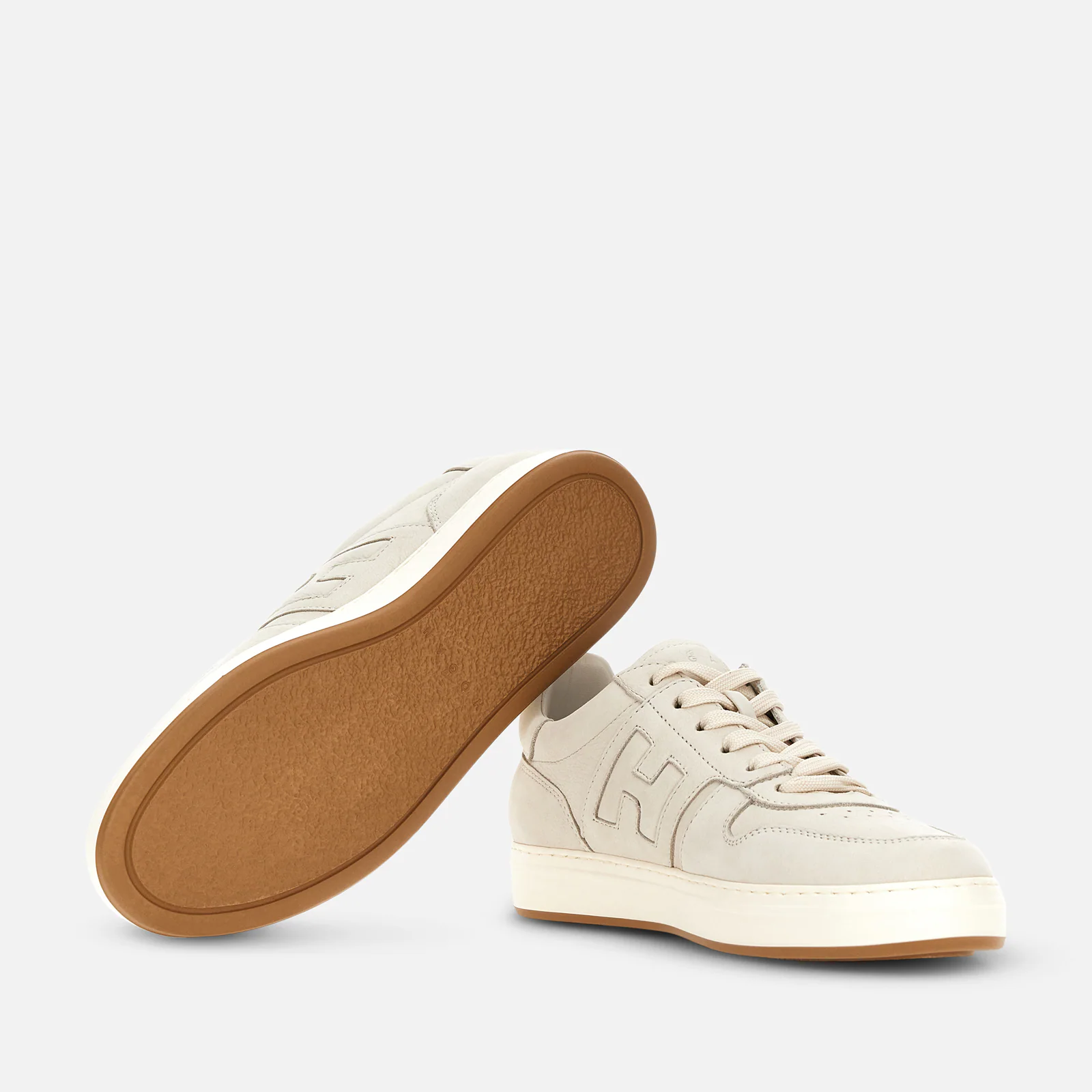 Hogan - Sneakers Uomo H-TV H668 Nabuk Latte