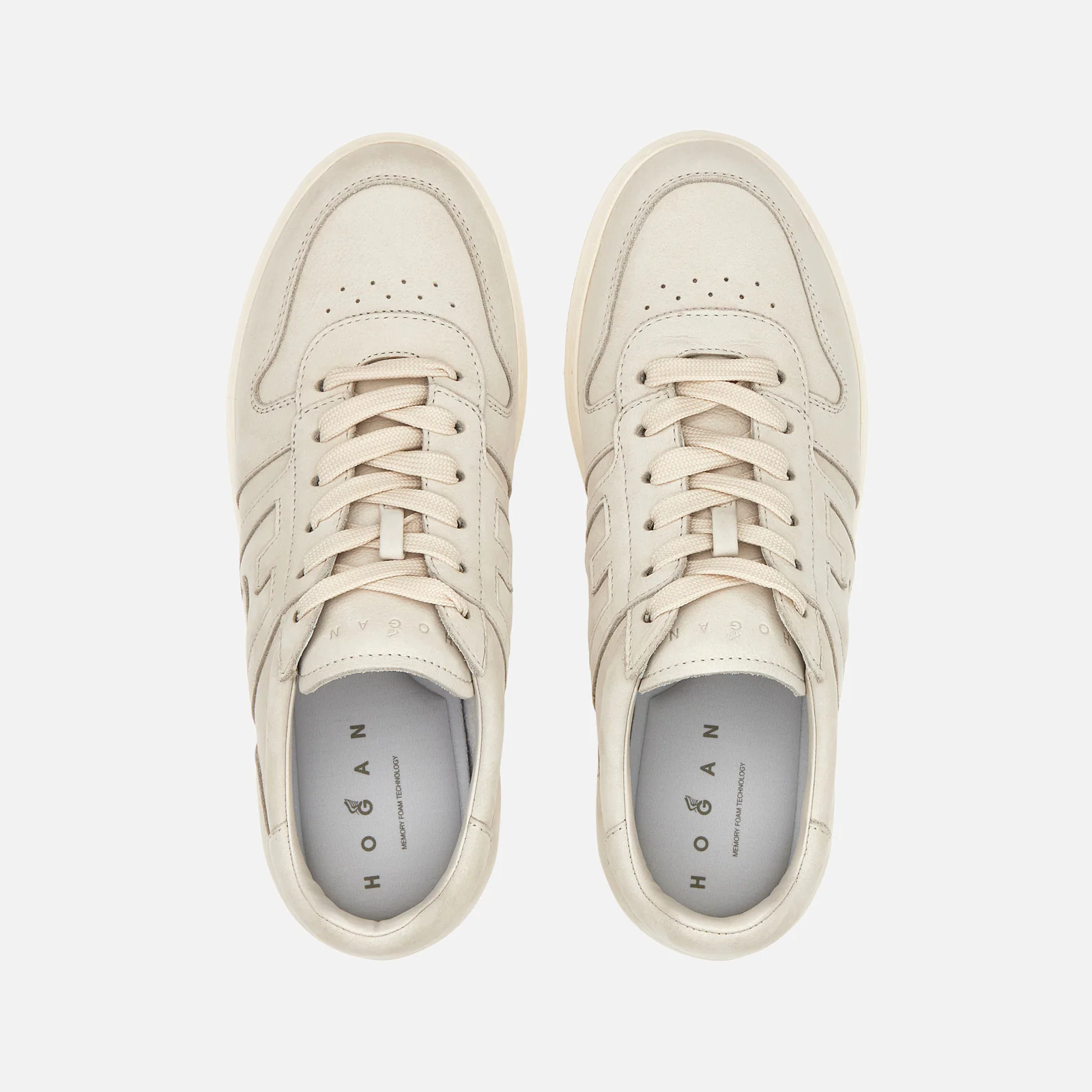 Hogan - Sneakers Uomo H-TV H668 Nabuk Latte