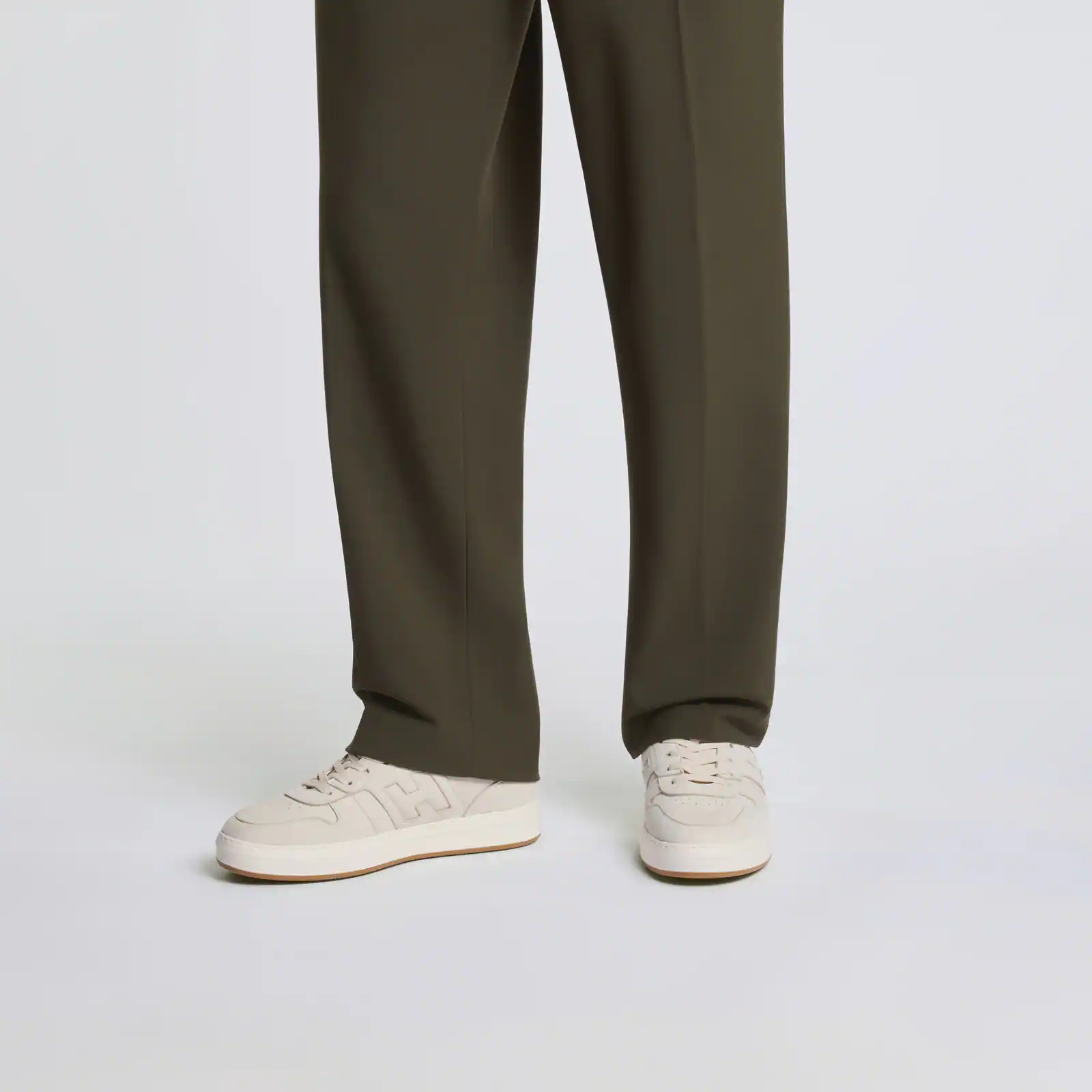 Hogan - Sneakers Uomo H-TV H668 Nabuk Latte