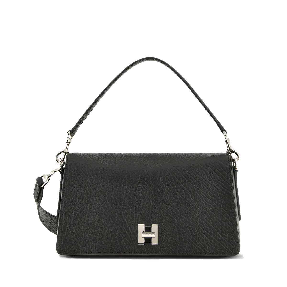Hogan - Borsa Flap H-Turn Nero Pelle con Tracolla