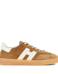 Sneakers Hogan Cool uomo in camoscio cammello HXM6470FB60UWX419E vista laterale