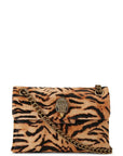 Kurt Geiger Mini Leather Kensington Borsa Donna in Cavallino Tigrato Camel