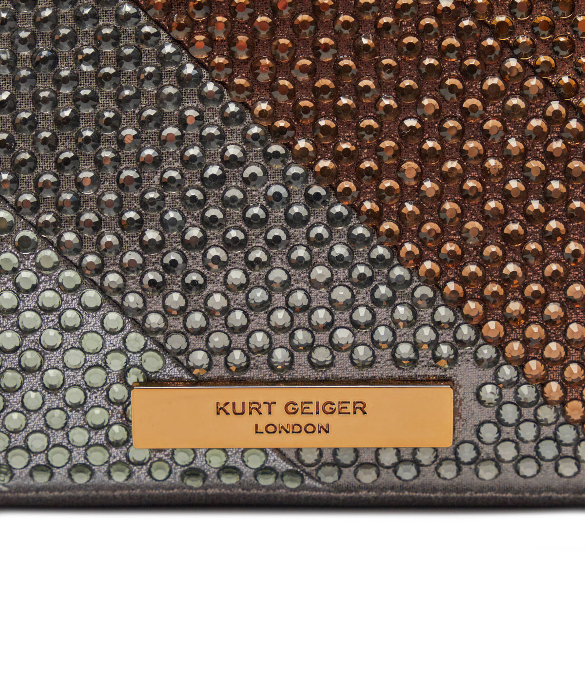 Kurt Geiger Mini Kensington L Borsa Gioiello Donna Argento Multicolor