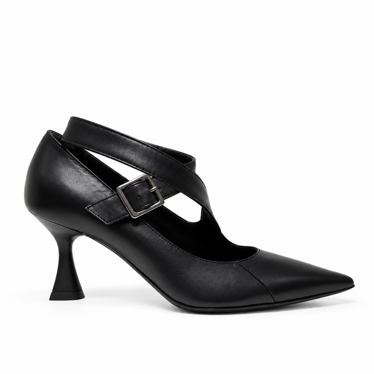 Isabelle Paris- décolleté in pelle nero