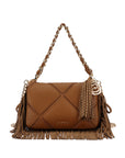 La Carrie Bag - borsa Cuoio con Frange