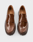 Copenhagen Studios - CPH848 Mocassino Donna in Pelle Spazzolata Cognac