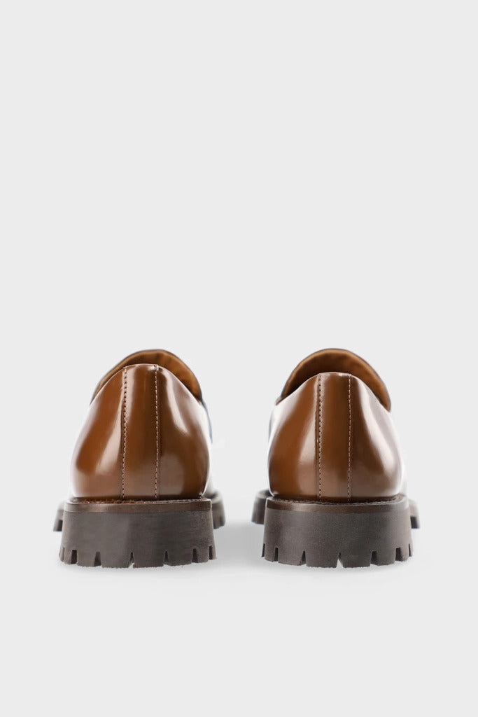 Copenhagen Studios - CPH848 Mocassino Donna in Pelle Spazzolata Cognac