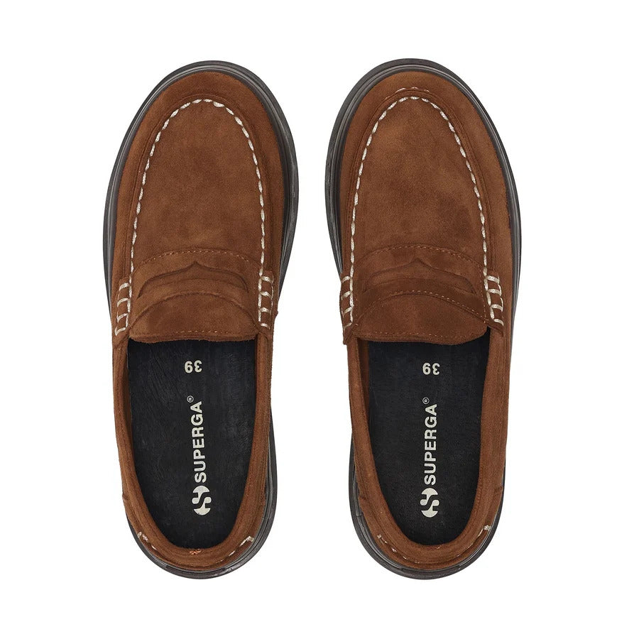 Superga 3110 -  Mocassino Donna Camoscio Cuoio