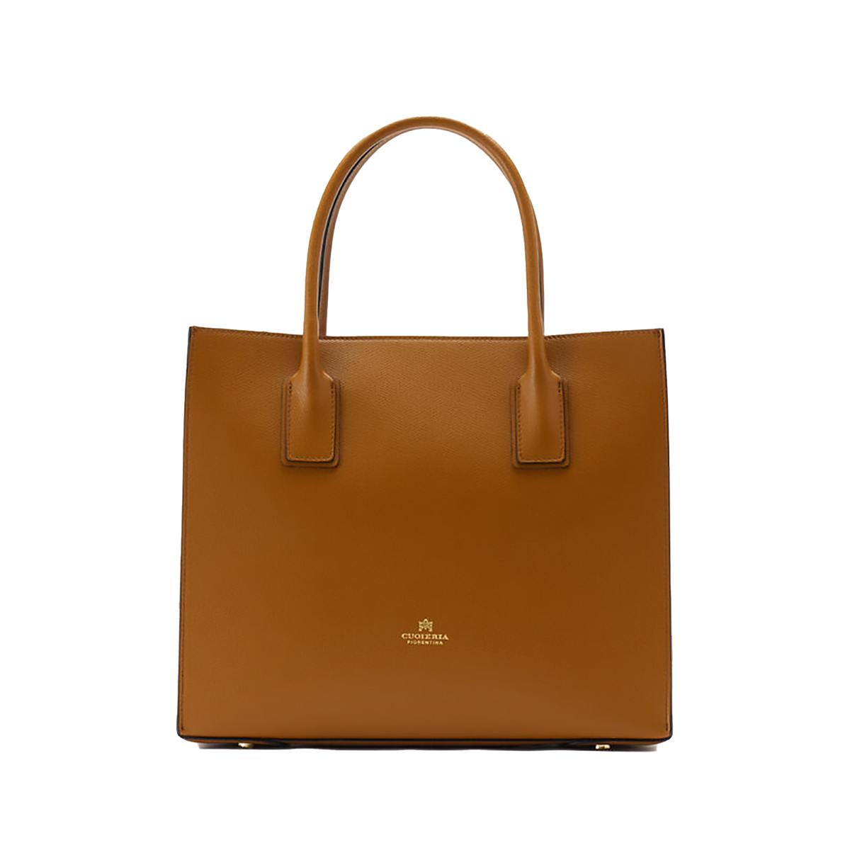 Cuoieria Fiorentina - Borsa Shopper Donna in Pelle Cuoio Cognac