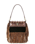 Kurt Geiger - Borsa Small Oxford Fringe in Pelle Animalier