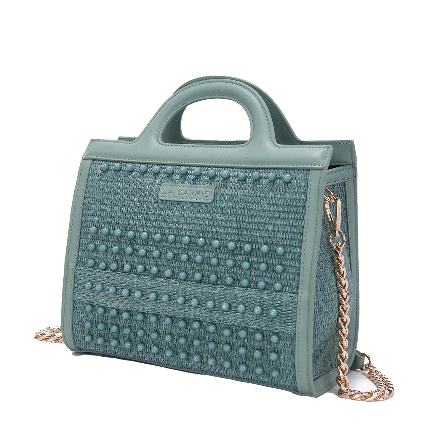 La Carrie Bag - Tote Malibu Raffia Verde