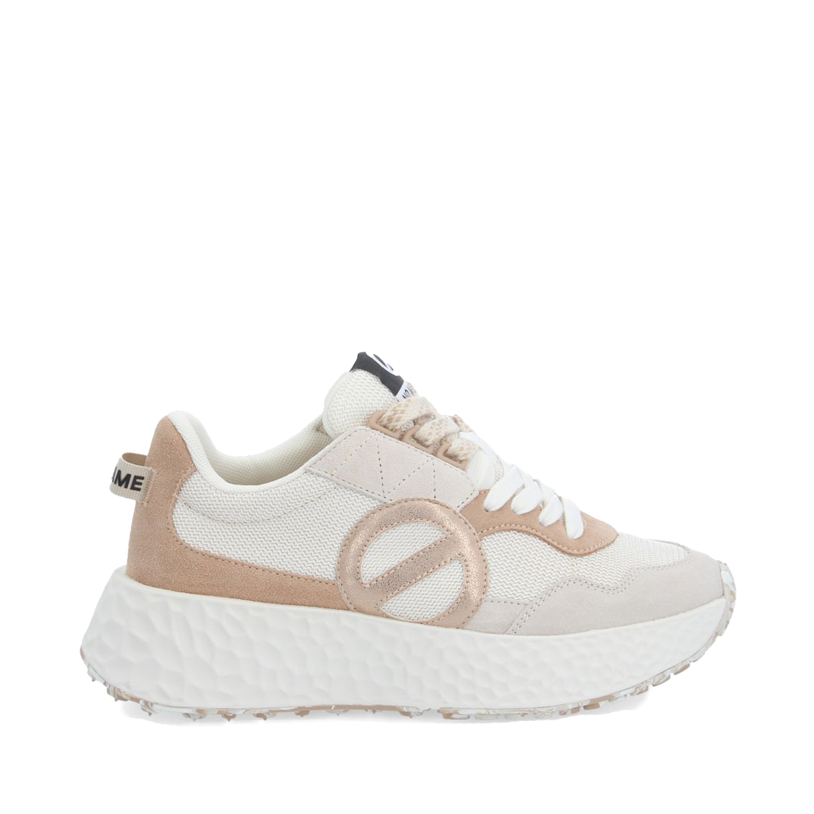 no name carter fly donna beige rosa sneakers platform