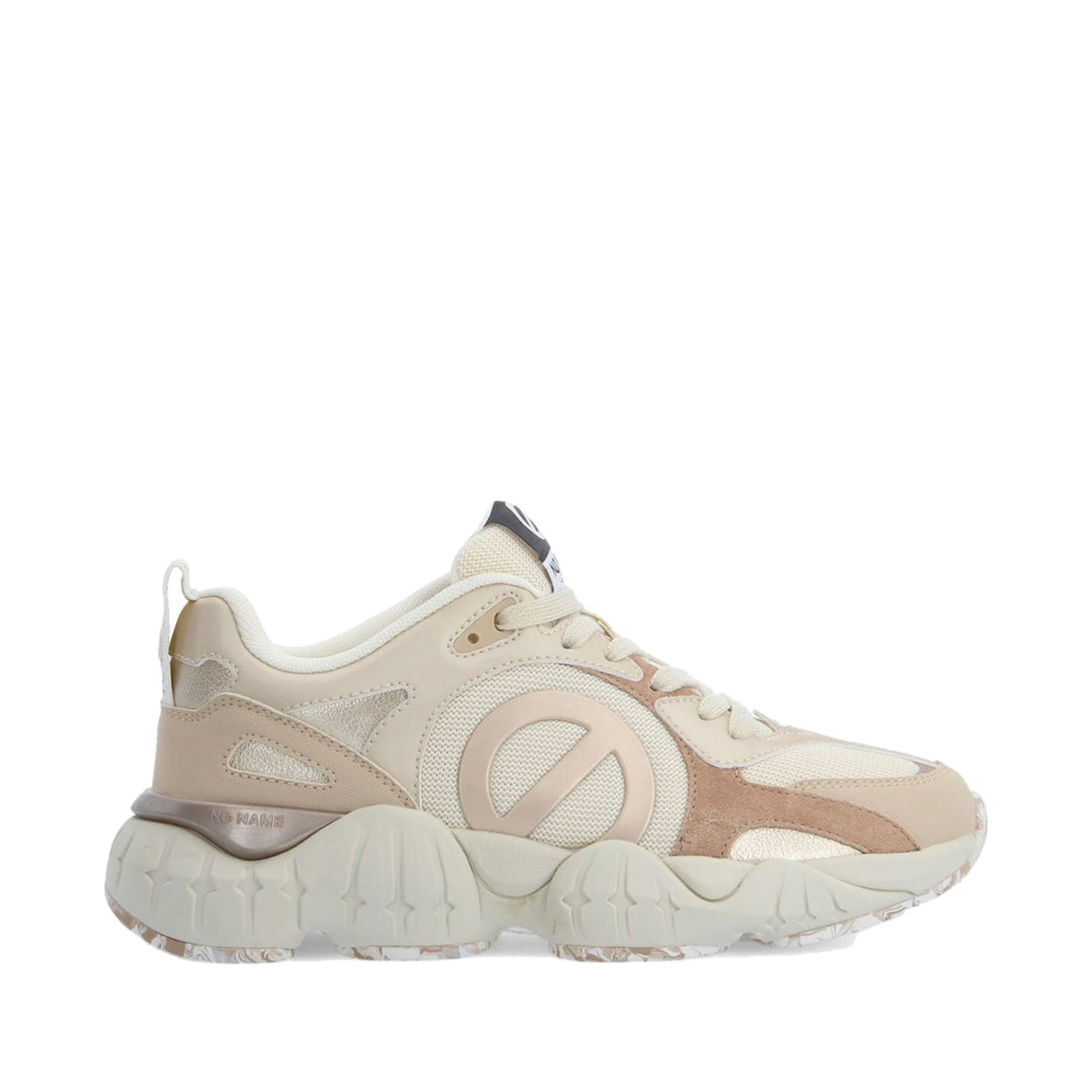 no name krazee runner donna beige sneakers chunky