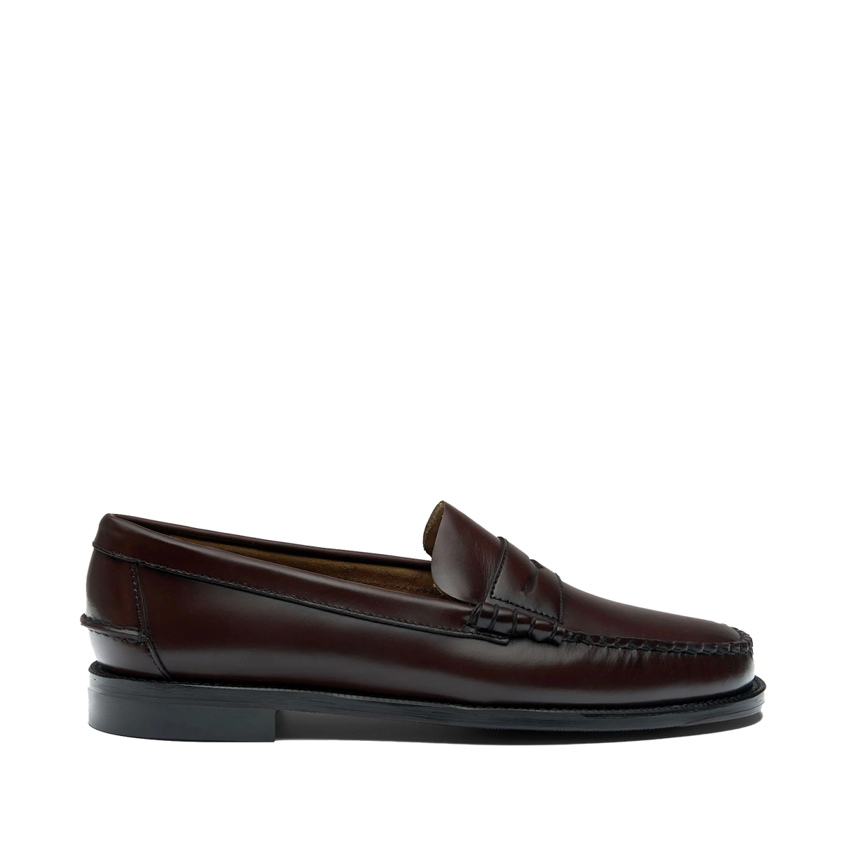 Mocassino Sebago Dan LR uomo bordeaux in pelle, profilo