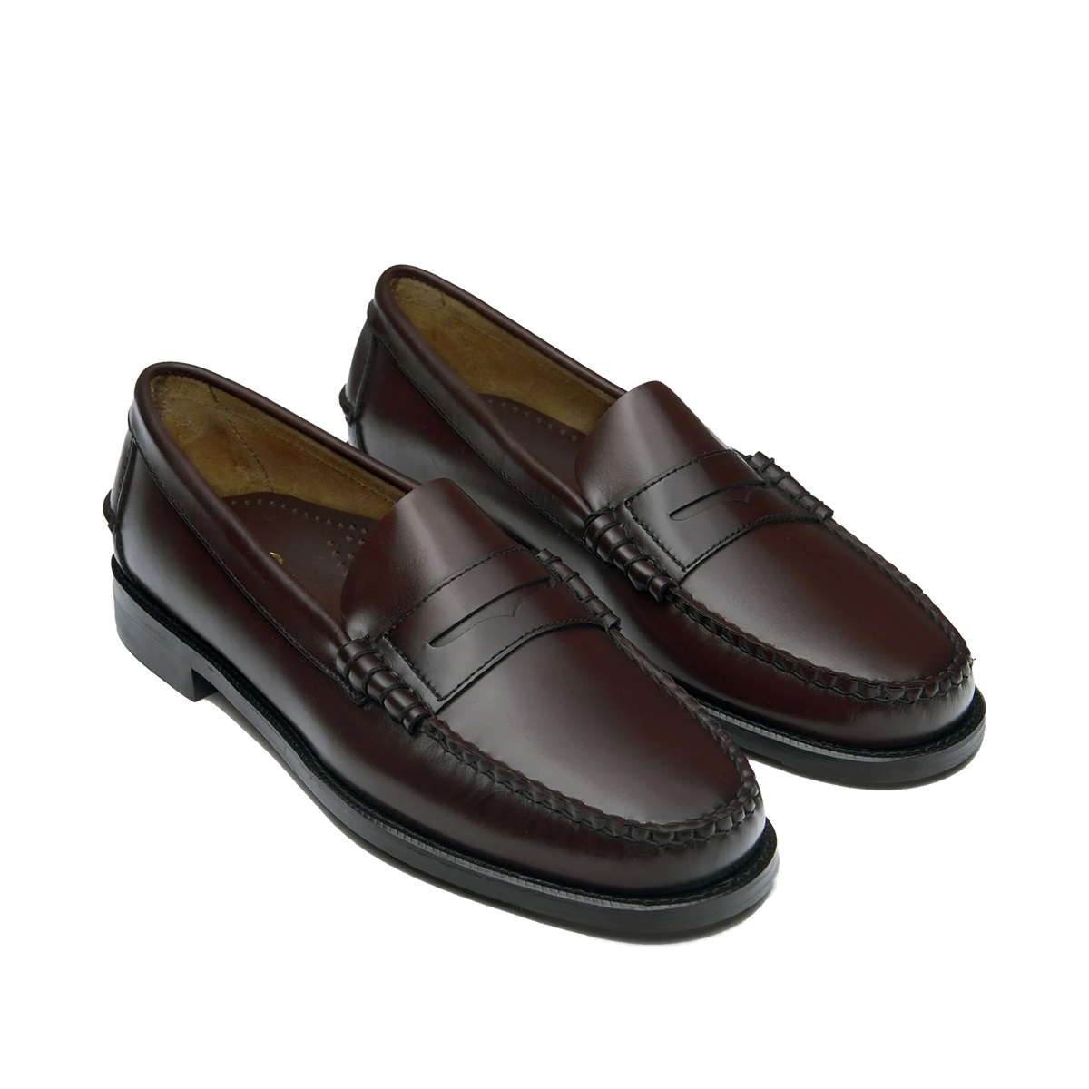 Mocassini Sebago Dan LR uomo bordeaux, vista tre quarti