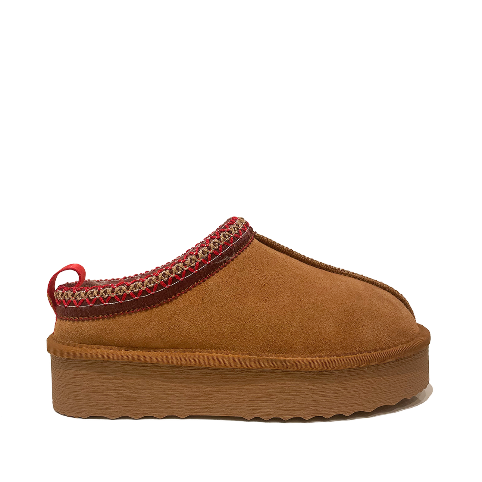 SANTINI - Tazz Platform Chestnut Slipper