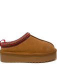 SANTINI - Tazz Platform Chestnut Slipper