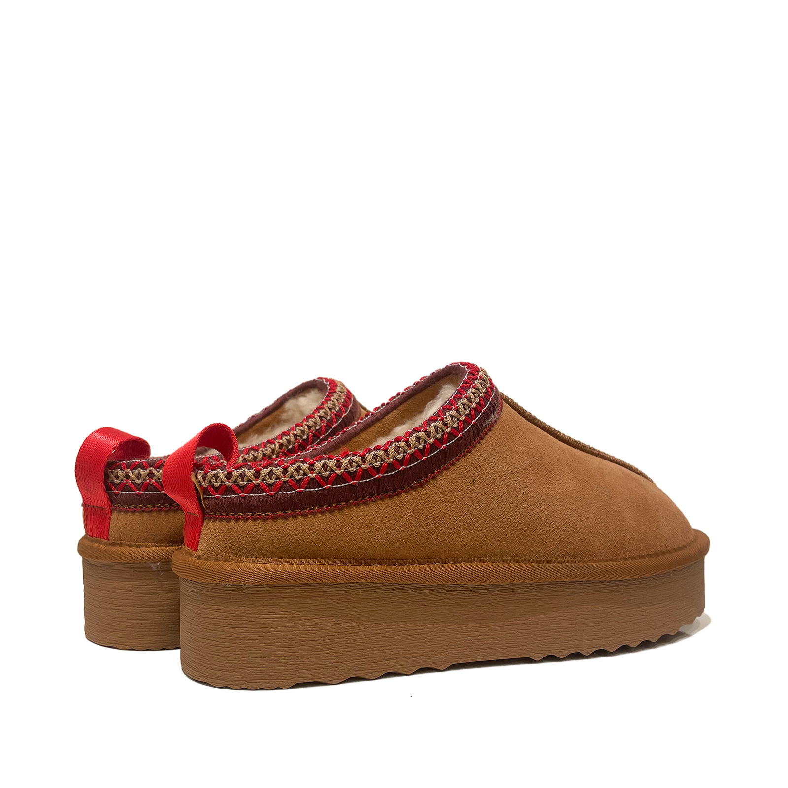 SANTINI - Tazz Platform Chestnut Slipper