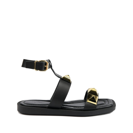 Janet &amp; Janet - Black Flat Sandal