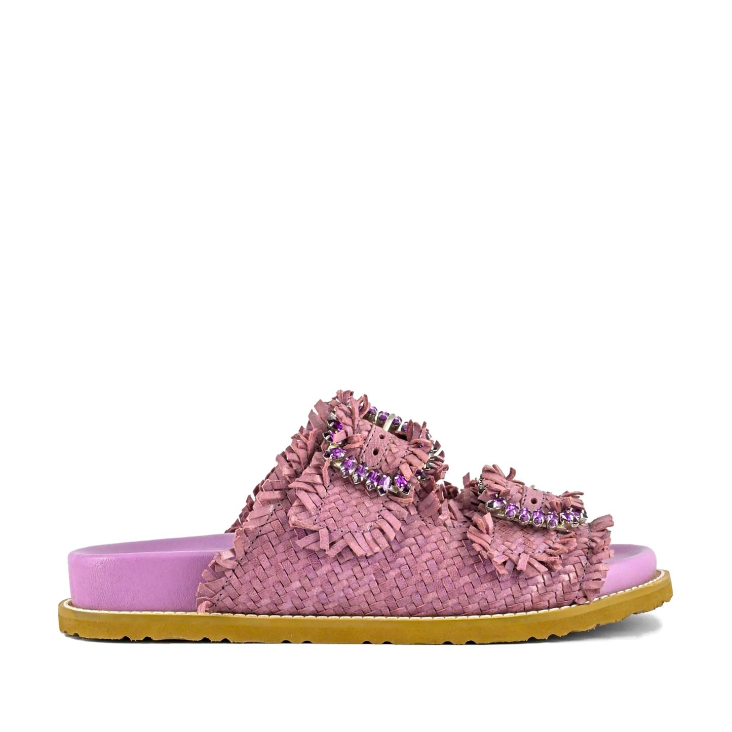 Coral Blue - Lilac Weave Sandal