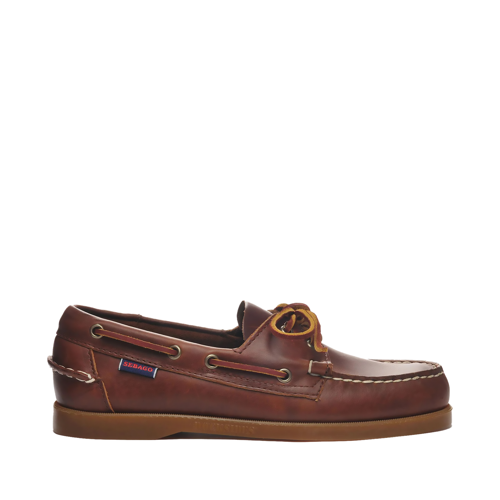 Sebago - Docksides Portland Waxed Mocassino Barca Donna Bordeaux